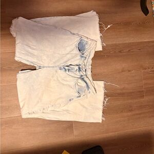 Light Wash Distressed Denim Risen Brand Jeans